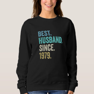 Sudadera El mejor esposo de los hombres desde 1979 43ª Boda