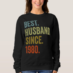 Sudadera El mejor esposo de los hombres desde el aniversari