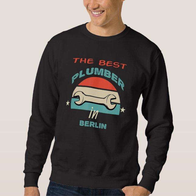 Sudadera El mejor fontanero en Berlín (Anverso)