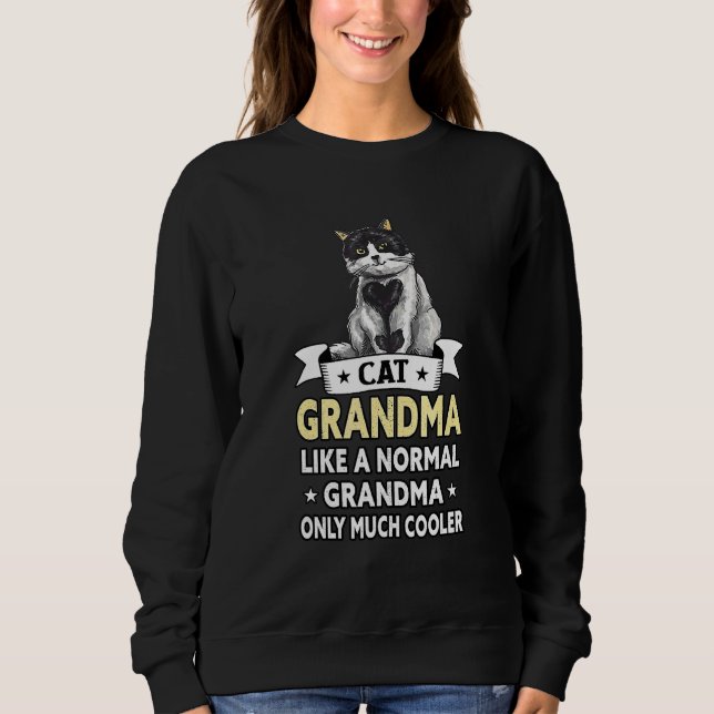 Sudadera El mejor gato de la abuela (Anverso)