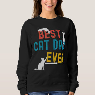 Sudadera El mejor gato papá padre retro padre vintage día T