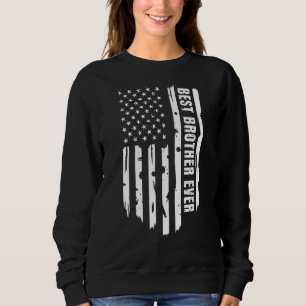 Sudadera El mejor hermano menor de la adolescencia bandera