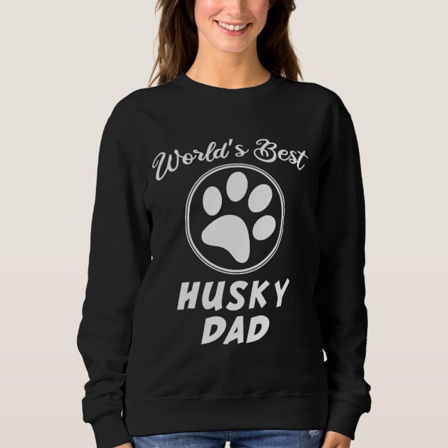 Sudadera El mejor Husky Dad 43 (Anverso)