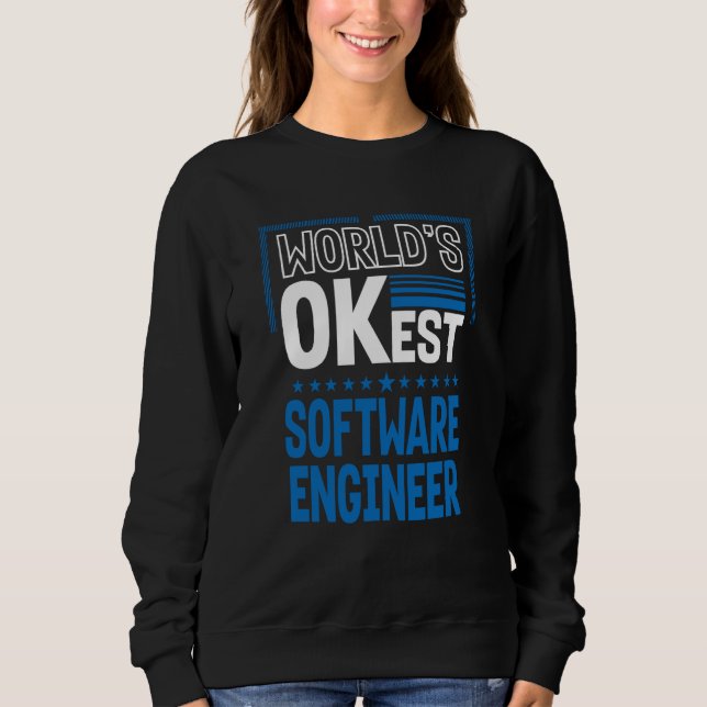 Sudadera El mejor ingeniero de software del mundo Humor de  (Anverso)