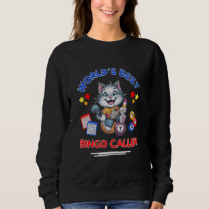 Sudadera El mejor jugador de bingo del mundo que llama a Bi
