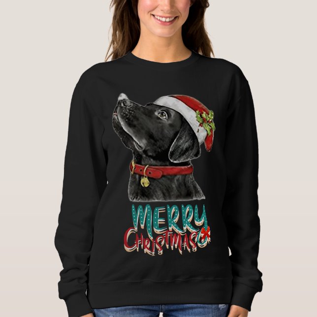 Sudadera El Mejor Labrador Negro Para Navidades (Anverso)
