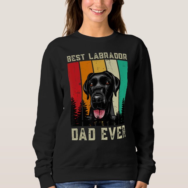 Sudadera El mejor labrador papa de perro de la historia de  (Anverso)