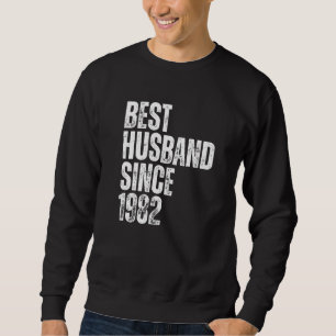 Sudadera El Mejor Marido Desde 1982 Vintage Aniversario de