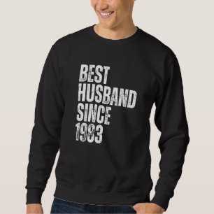 Sudadera El Mejor Marido Desde 1983 Vintage Aniversario de 