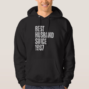 Sudadera El mejor marido desde 1987 Vintage Aniversario de 