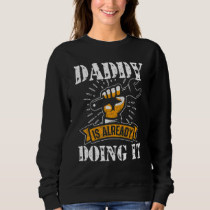 Sudadera El Mejor Mecánico Hombre De Mano Papá Vintage Ya E