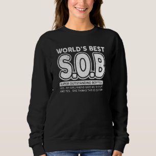 Sudadera El mejor novio supersobresaliente del mundo