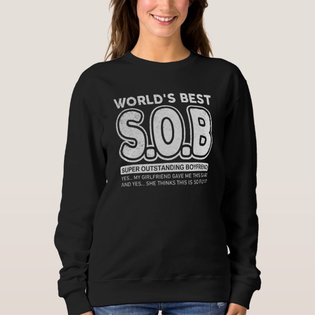Sudadera El mejor novio supersobresaliente del mundo (Anverso)
