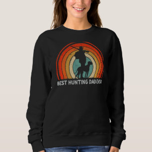 Sudadera El mejor padre cazador de la cosecha de los hombre