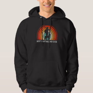 Sudadera El mejor padre cazador de la cosecha de los hombre