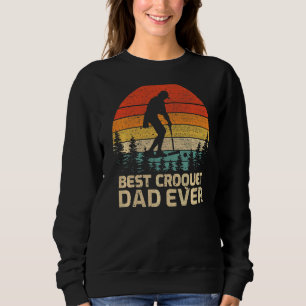 Sudadera El mejor padre croquet de moda masculino
