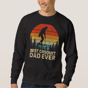 Sudadera El mejor padre croquet de moda masculino