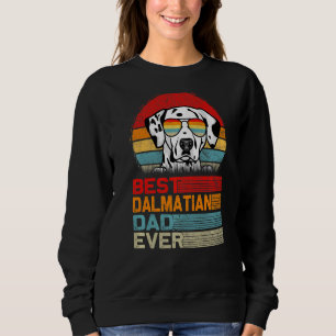 Sudadera El mejor padre dálmata de retro