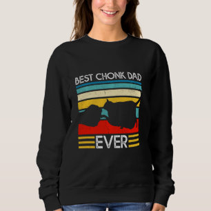 Sudadera El mejor padre de Chonk siempre divertido papá gat