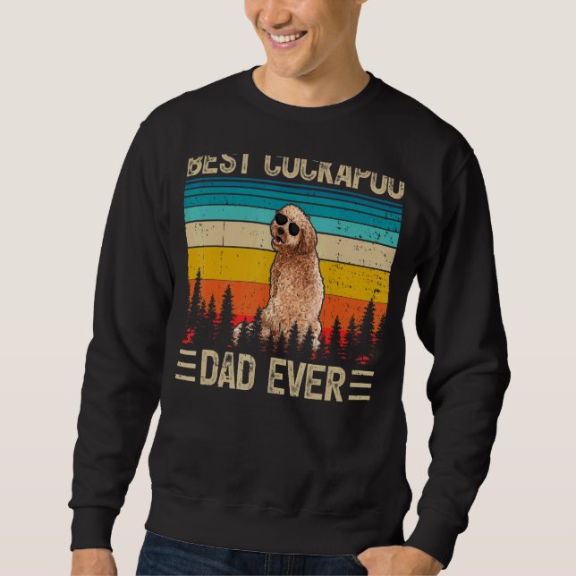 Sudadera El mejor padre de Cockapoo de los hombres (Anverso)
