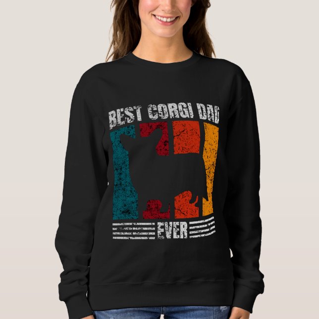 Sudadera El mejor padre de Corgi jamás molesto (Anverso)