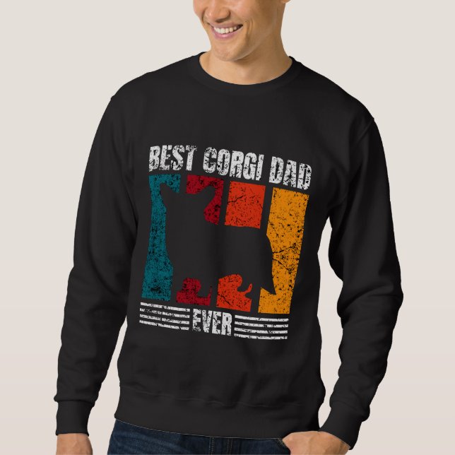 Sudadera El mejor padre de Corgi jamás molesto (Anverso)