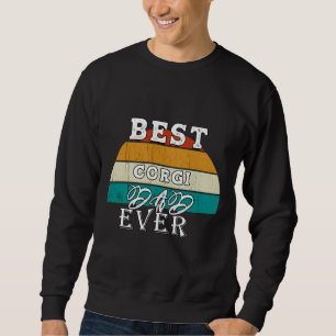Sudadera El mejor padre de Corgi nunca esencial