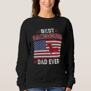 Sudadera El mejor padre de Dachshund de la historia del per