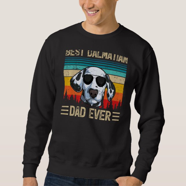Sudadera El mejor padre de Dalmacia de retro de la moda mas (Anverso)
