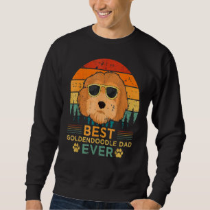 Sudadera El mejor padre de Goldendoodle de estilo retro par