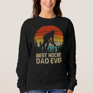Sudadera El mejor padre de hockey de padre de familia retro