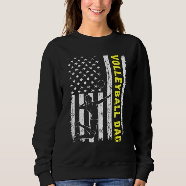 Sudadera El mejor padre de la bandera de Estados Unidos es  (Anverso)