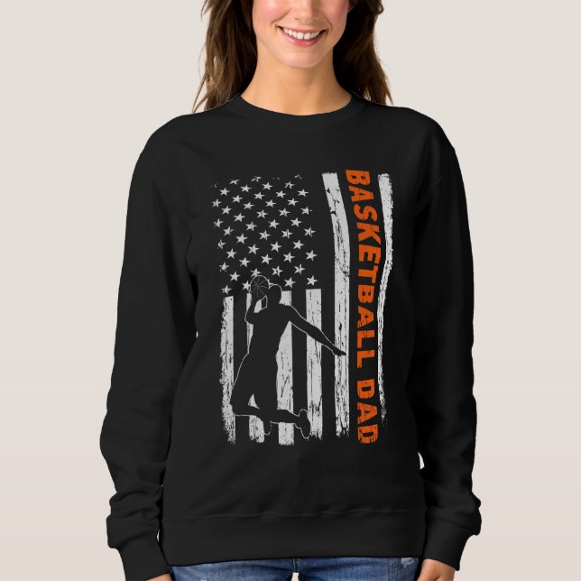 Sudadera El mejor padre de la bandera de Estados Unidos es  (Anverso)