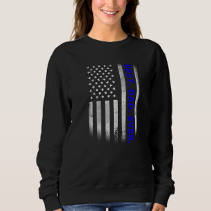 Sudadera El mejor padre de la época de la bandera de Estado