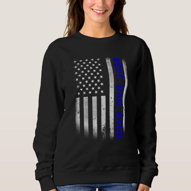 Sudadera El mejor padre de la época de la bandera de Estado (Anverso)