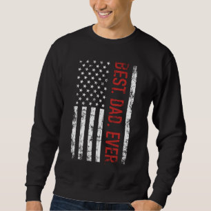 Sudadera El mejor padre de la historia de la bandera estado