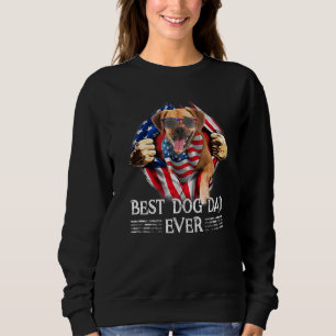 Sudadera El Mejor Padre De Puggle Que Haya Bandera Estadoun
