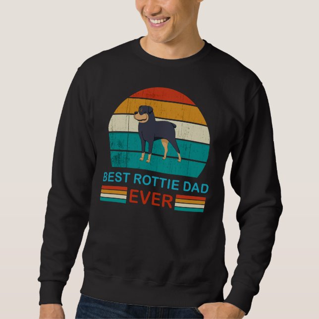 Sudadera El mejor padre de Rottweiler (Anverso)