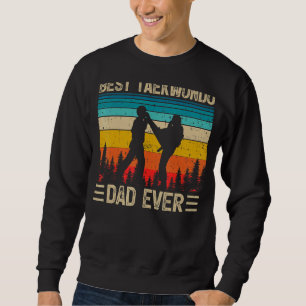 Sudadera El mejor padre de Taekwondo del retro masculino