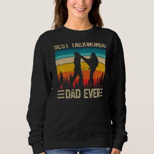 Sudadera El mejor padre de Taekwondo del retro masculino