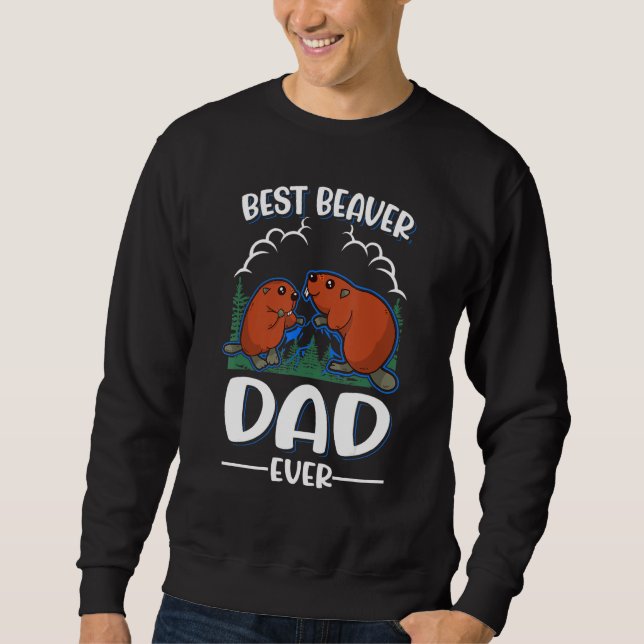 Sudadera El mejor padre del castor (Anverso)