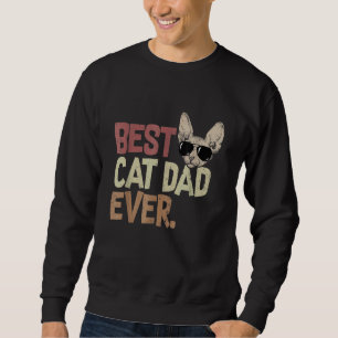 Sudadera El mejor padre del gato nunca fue un gatito gatito