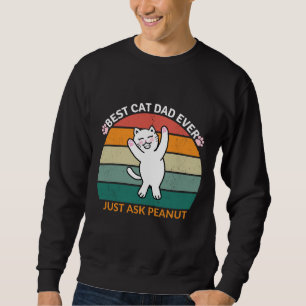 Sudadera El mejor padre del gato, pregúntale a Peanut, papá