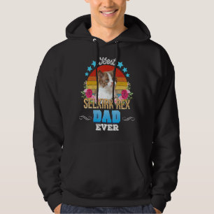 Sudadera El mejor padre del gato Selkirk Rex padre retro fl