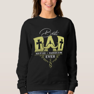 Sudadera El Mejor Padre Del Hombre De Dios Guerrero De Cris