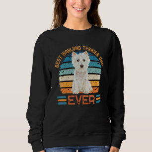 Sudadera El mejor padre del perro de Highland Terrier siemp