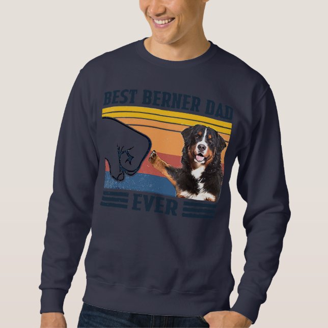 Sudadera El mejor padre del perro de montaña de Berna jamás (Anverso)
