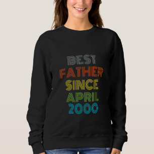 Sudadera El mejor padre desde abril de 2000 Guay Present