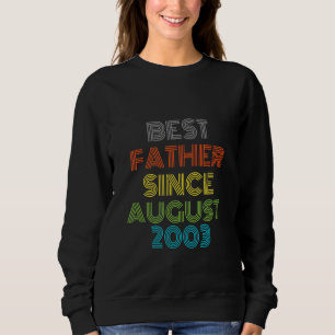 Sudadera El mejor padre desde agosto de 2003 Guay Present
