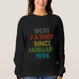 Sudadera El mejor padre desde enero de 1996 Guay Present